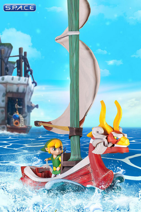 Link on the King of Red Lions Statue (The Legend of Zelda: The Wind Waker)