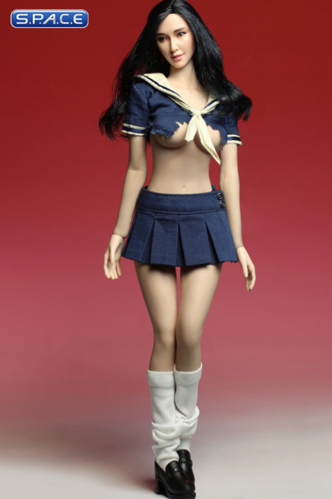 1/6 Scale Used Highshool Outfit blue