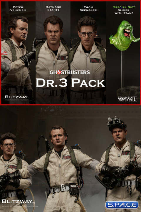 1/6 Scale Dr. 3-Pack (Ghostbusters)