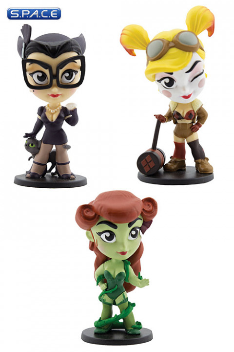 Set of 3: DC Bombshells Sirens Vinyl Figures (DC Comics)