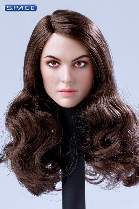 1/6 Scale European / American Female Head Sculpt (brunette hair)