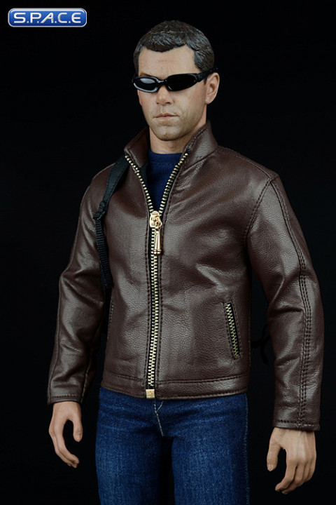 1/6 Scale Agent of Leather Suit Set