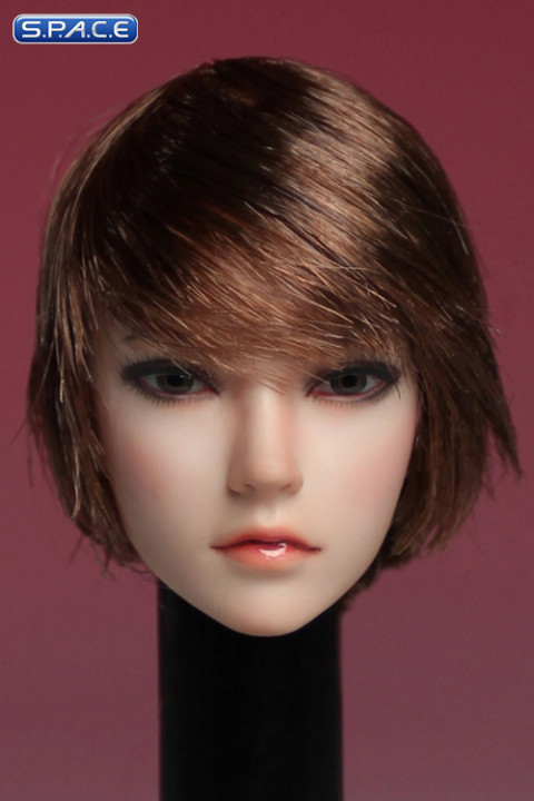 1/6 Scale Female Head Sculpt (brunette short Hair)