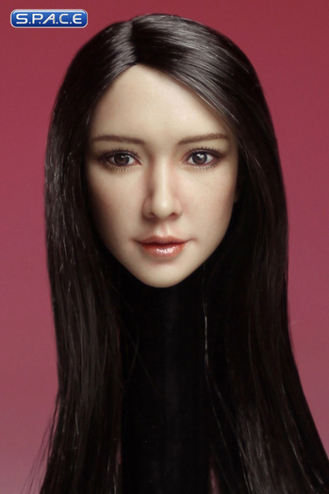 1/6 Scale Female Head Sculpt (black hair)