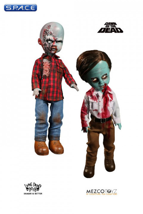 Flyboy & Plaid Shirt Zombie Living Dead Doll Set (Dawn of the Dead)