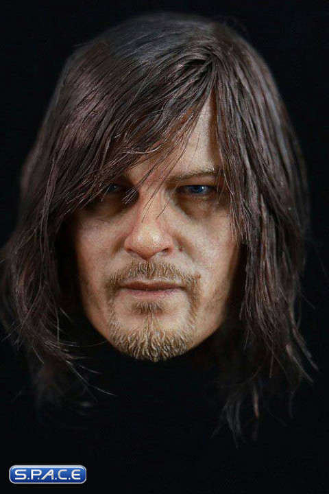 1/6 Scale Daryl with long hair Head Sculpt