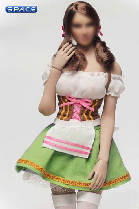 1/6 Scale green Dirndl Cosplay Clothing Set