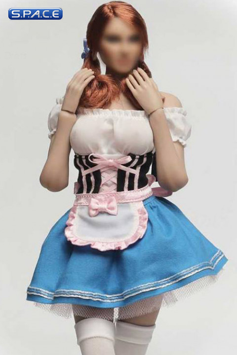 1/6 Scale blue Dirndl Cosplay Clothing Set