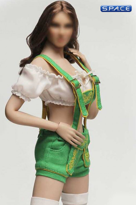 1/6 Scale green shorts Cosplay Clothing Set