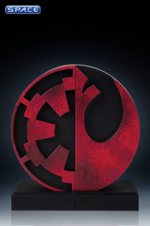Imperial/Rebel Logo Bookends (Star Wars)
