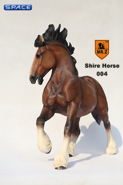 1/6 Scale brown Shire Horse