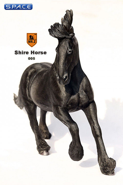 1/6 Scale grey Shire Horse