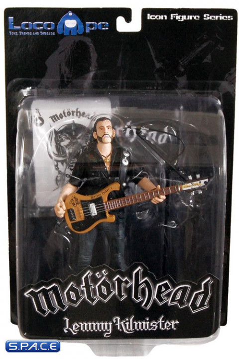 Lemmy Kilmister with Black Pick Guard Guitar (Motrhead)