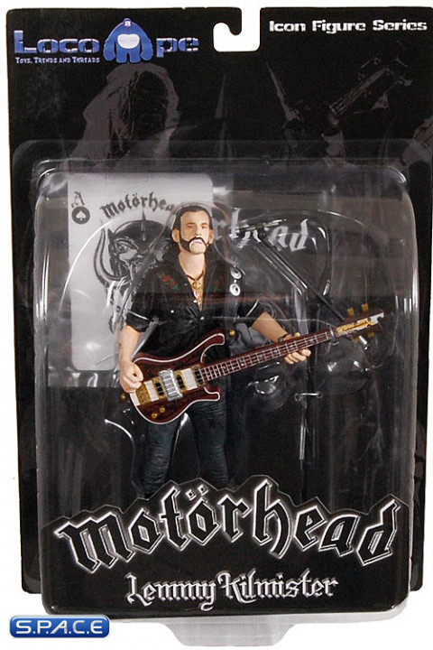 Lemmy Kilmister with Rickenbacker Guitar Dark Wood (Motrhead)