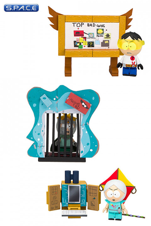 3er Komplettsatz: South Park Micro Construction Sets Wave 1 (South Park)