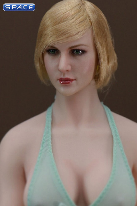 1/6 Scale European / American Female Head Sculpt (short blonde)