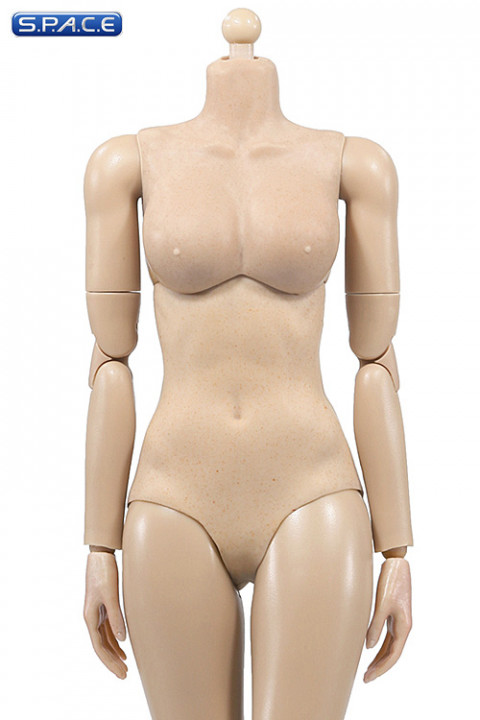 1/6 Scale Super-flexible female suntan Body middle breast