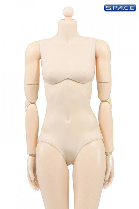 1/6 Scale Super-flexible female pale Body little breast