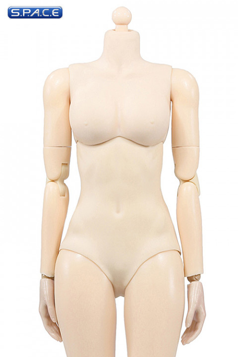 1/6 Scale Super-flexible female pale Body middle breast