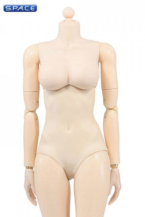 1/6 Scale Super-flexible female pale Body large breast