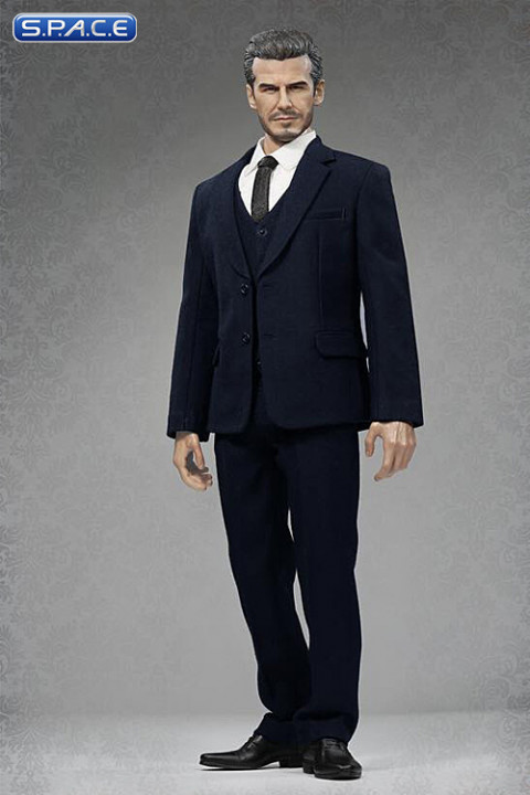 1/6 Scale Male Standard Western Style Suit blue
