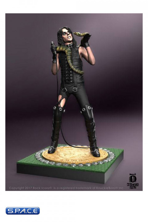 Alice Cooper with Snake Rock Iconz Statue (Alice Cooper)