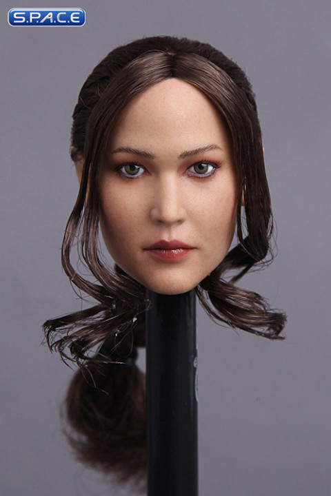 1/6 Scale Katniss Head Sculpt with braid