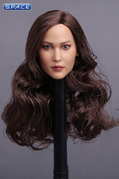 1/6 Scale Katniss Head Sculpt curly hair
