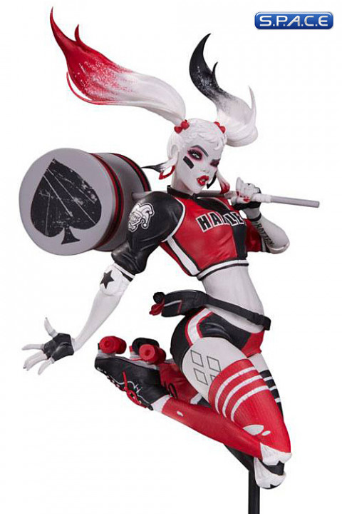 Harley Quinn red, white & black Statue by Babs Tarr (DC Comics)