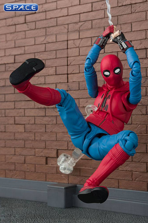 S.H.Figuarts Homesuit Spider-Man with Option Act Wall (Spider-Man: Homecoming)