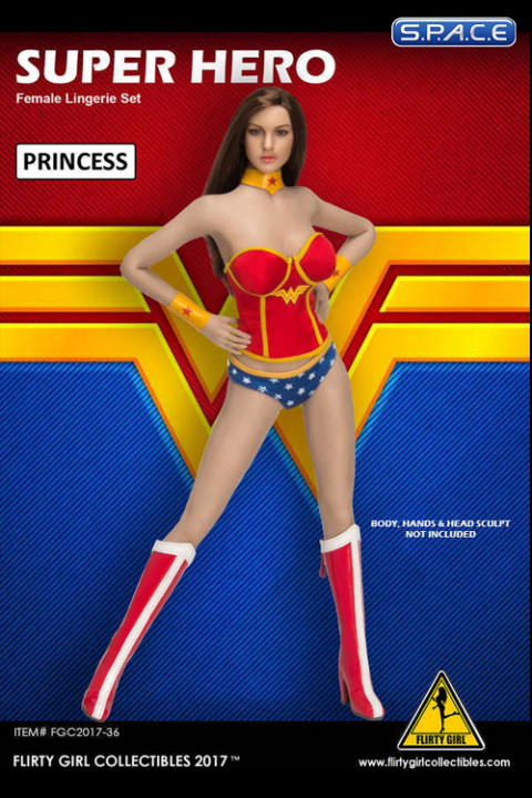 1/6 Scale Princess Super Hero Lingerie Set
