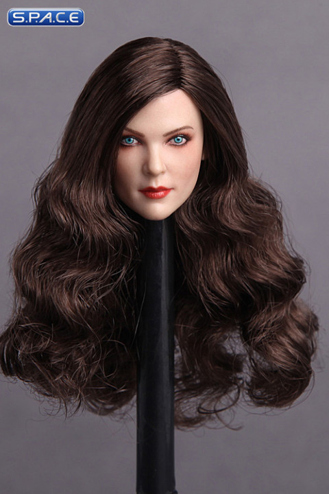 1/6 Scale Ivana Head Sculpt (long curly brunette hair)