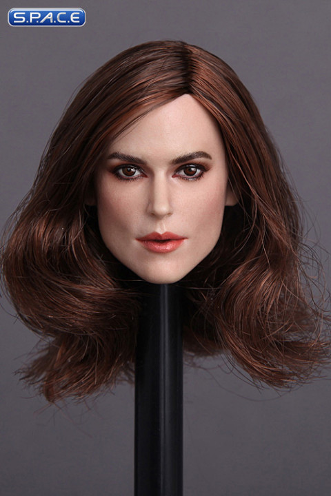 1/6 Scale Keira Head Sculpt (long brown hair)