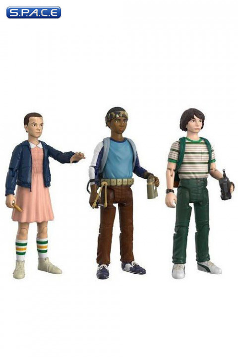 Mike, Eleven & Lukas ReAction Figure 3-Pack (Stranger Things)