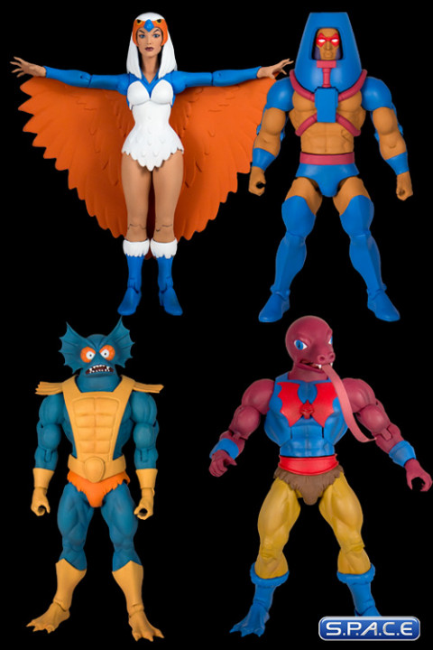 4er Komplettsatz: MOTU Club Grayskull Figures Wave 2 (He-Man and the Masters of the Universe)