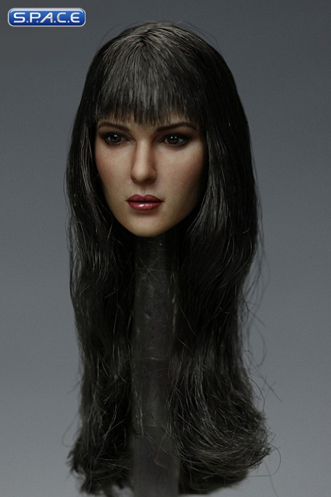 1/6 Scale Lucy Head Sculpt (long black hair with bangs)