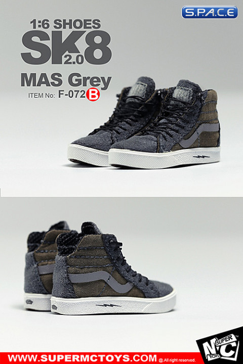 1/6 Scale Mas Grey Shoes