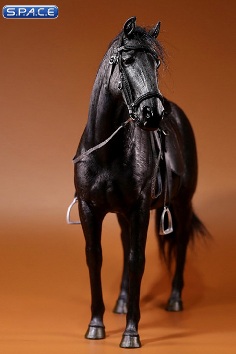 1/6 Scale black Hanoverian Warmblood Horse