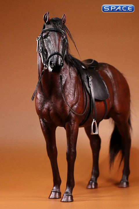 1/6 Scale dark brown Hanoverian Warmblood Horse