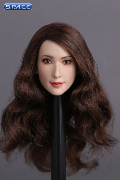 1/6 Scale Tomoko Head Sculpt (long brunette hair)