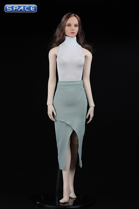 1/6 Scale white Womens Dress Suit