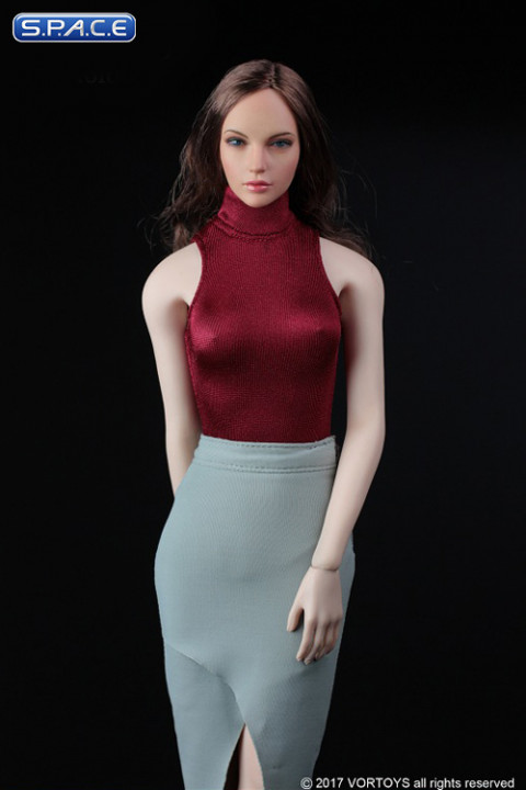1/6 Scale red Womens Dress Suit