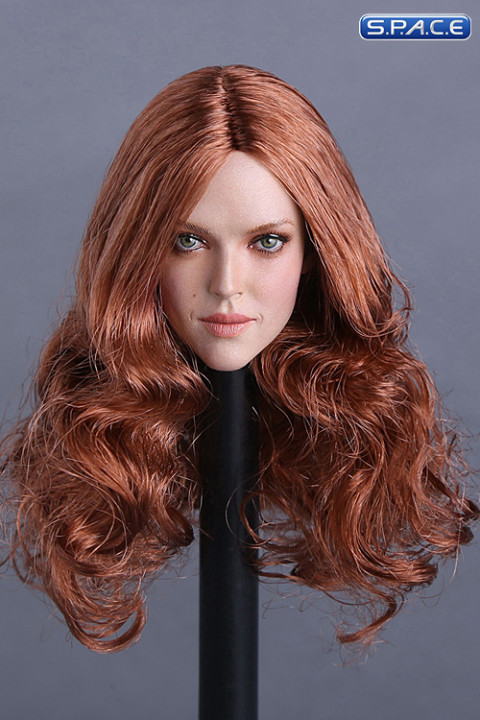 1/6 Scale Amanda Head Sculpt (long curly red hair)