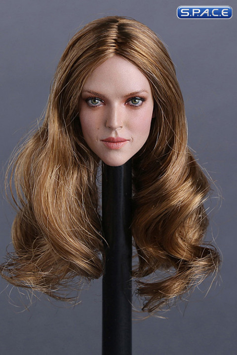 1/6 Scale Amanda Head Sculpt  (long curly brown hair)