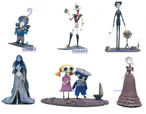 Complete Set of 6 : Tim Burton´s Corpse Bride