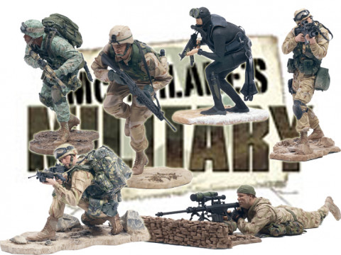 6er Komplettsatz: McFarlanes Military Series 1