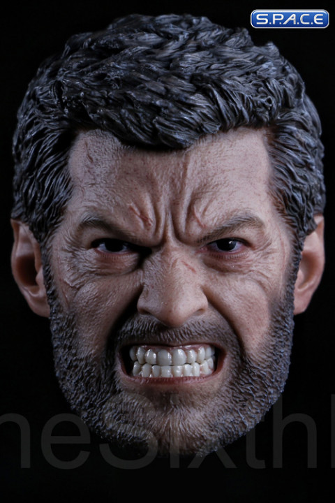 1/6 Scale angry Hugh Head Sculpt