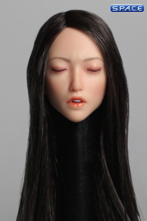 1/6 Scale Yuki Head Sculpt (black long Hair)