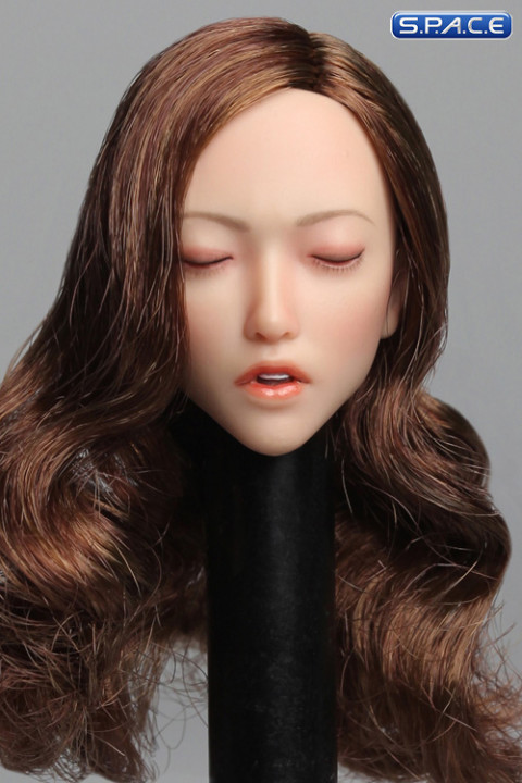 1/6 Scale Yuki Head Sculpt (brunette long curly Hair)