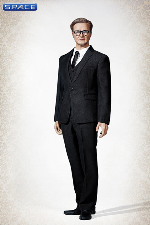 1/6 Scale black three-piece-Suit Set